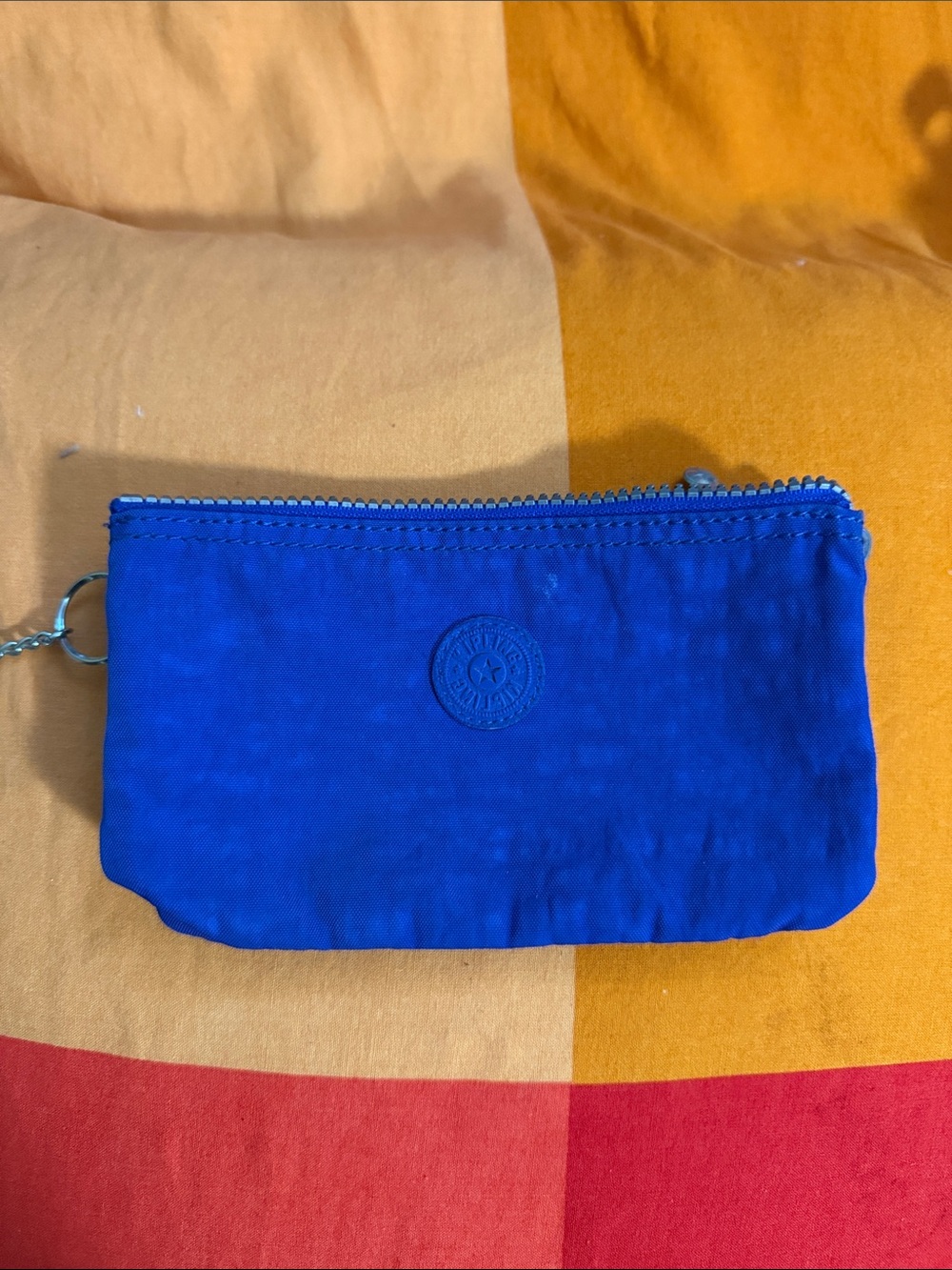 Kipling Royal Blue Zip Pouch Wristlet